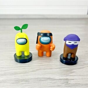 Toikido Among Us Figures, Crewmate Stampers 2.5" Vinyl Figure Set of 3